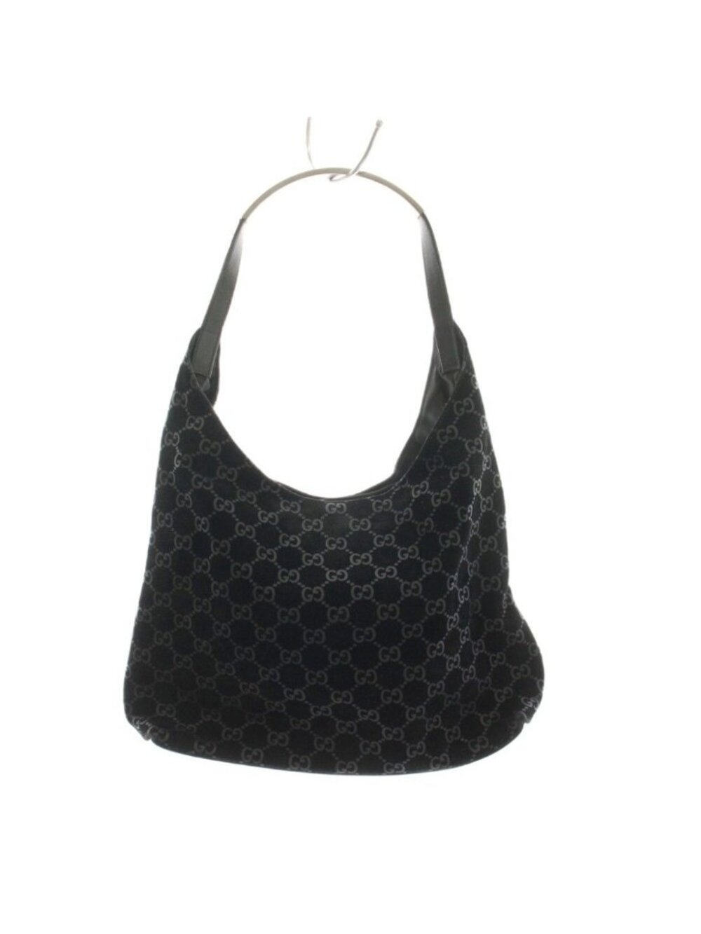 Gucci Bag GG Pattern Suede Black